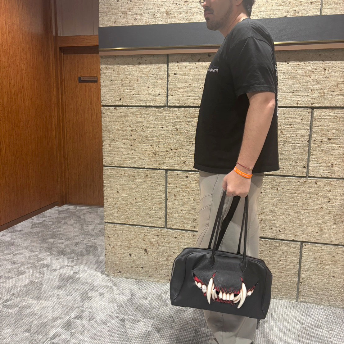 【MALICIOUS.X】Big cat fang Boston bag【受注生産】