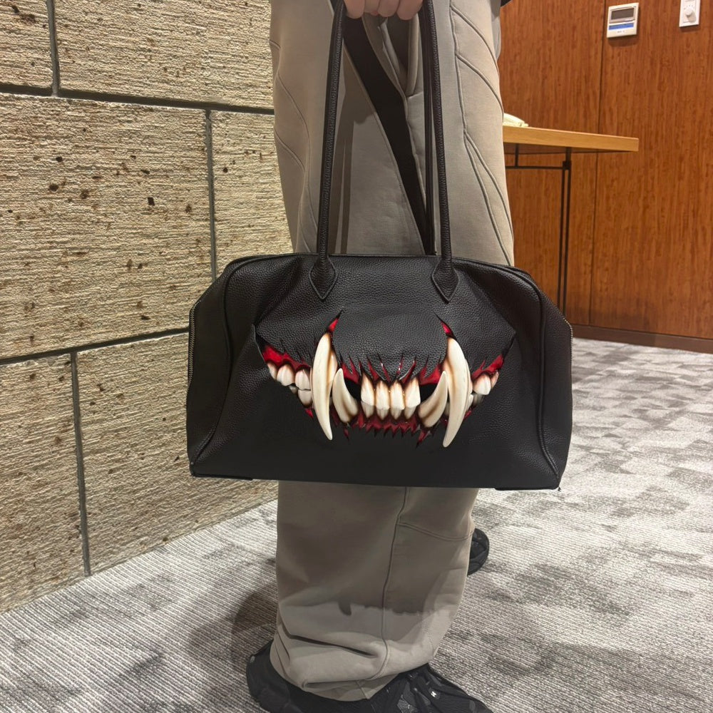 【MALICIOUS.X】Big cat fang Boston bag【受注生産】