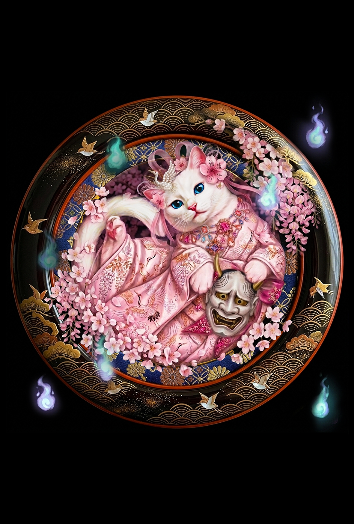 妖怪猫ポストカード【LouLouNoble】