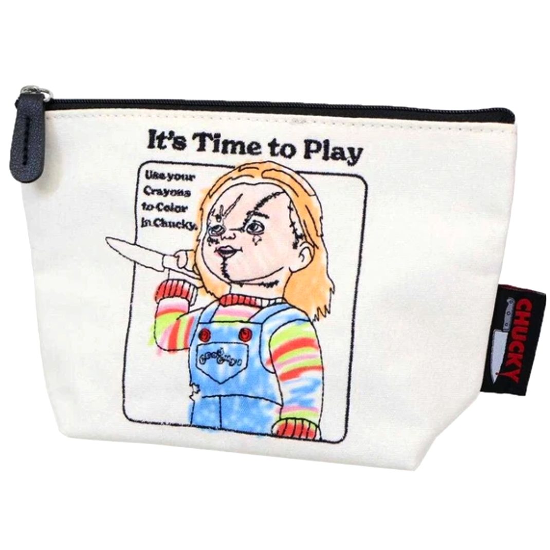 【コスメポーチ】CHUCKY チャッキー 舟型ポーチ プレイトゥタイム
