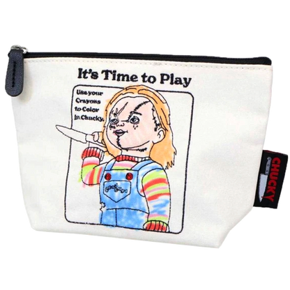 【コスメポーチ】CHUCKY チャッキー 舟型ポーチ プレイトゥタイム