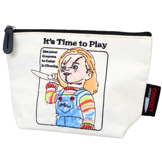 【コスメポーチ】CHUCKY チャッキー 舟型ポーチ プレイトゥタイム