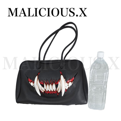 【MALICIOUS.X】Big cat fang Boston bag【受注生産】