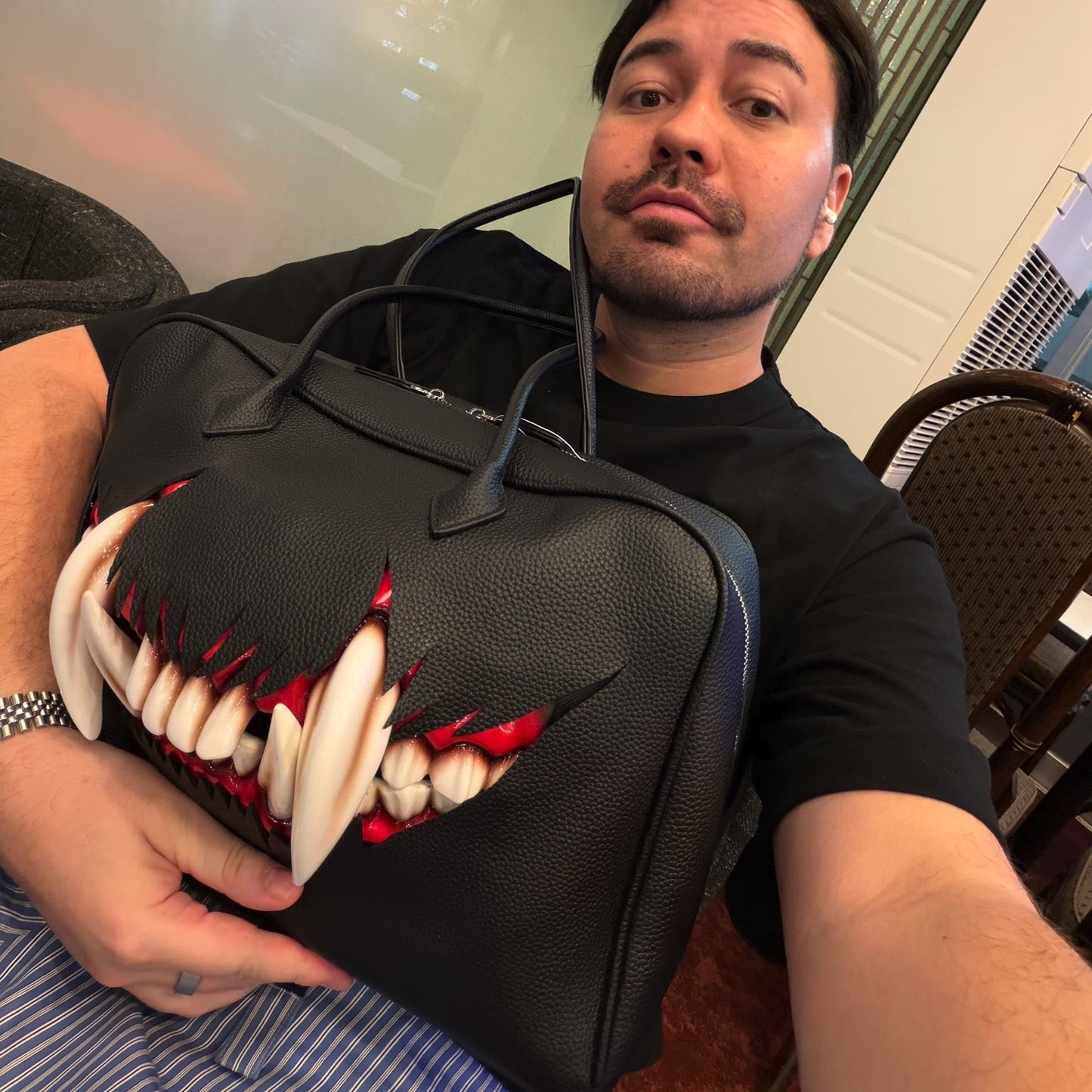 【MALICIOUS.X】Big cat fang Boston bag【受注生産】