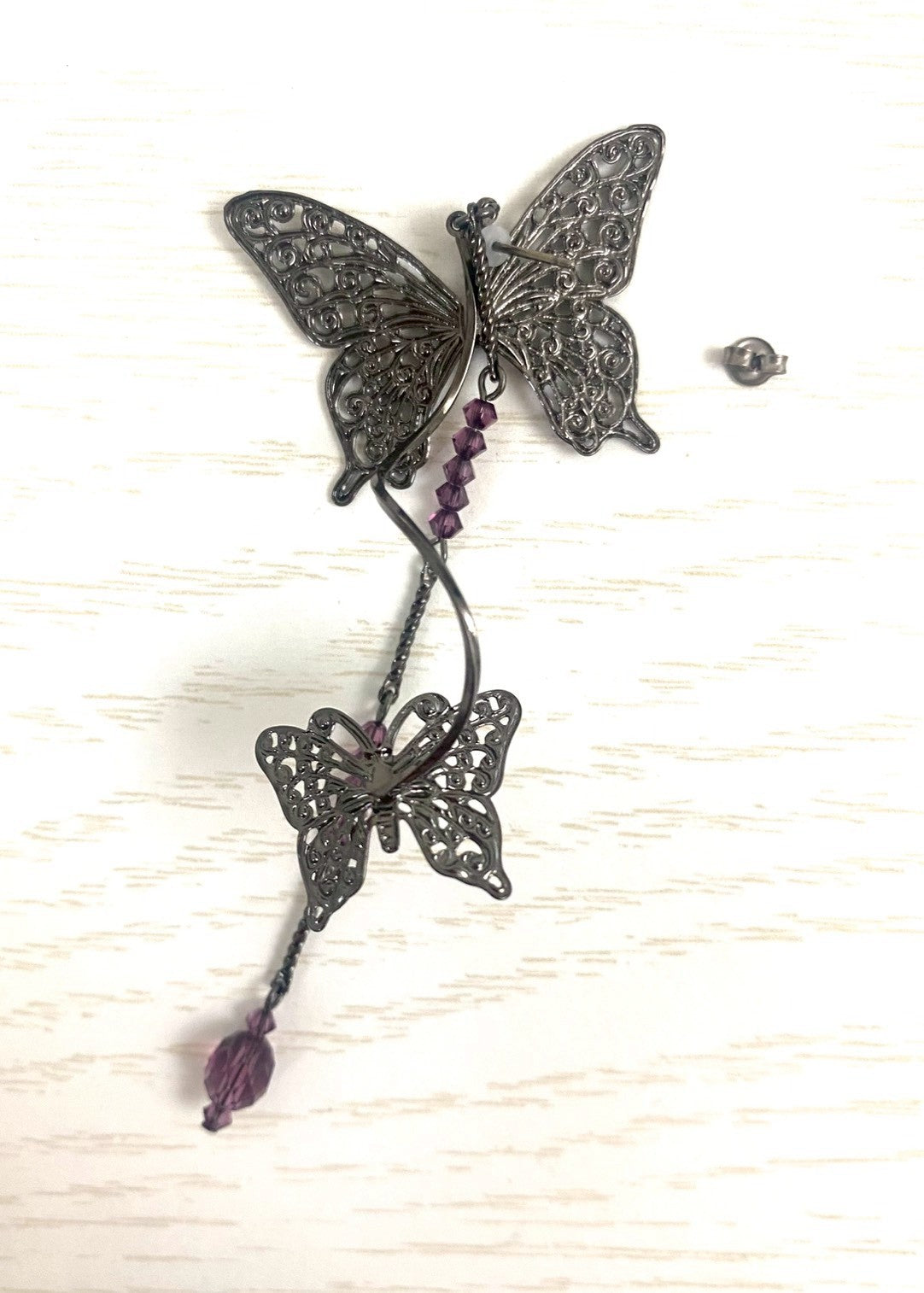 【BfP】アシンメトリーバタフライ・ピアス