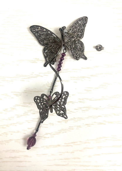 【BfP】アシンメトリーバタフライ・ピアス