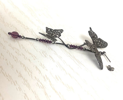 【BfP】アシンメトリーバタフライ・ピアス