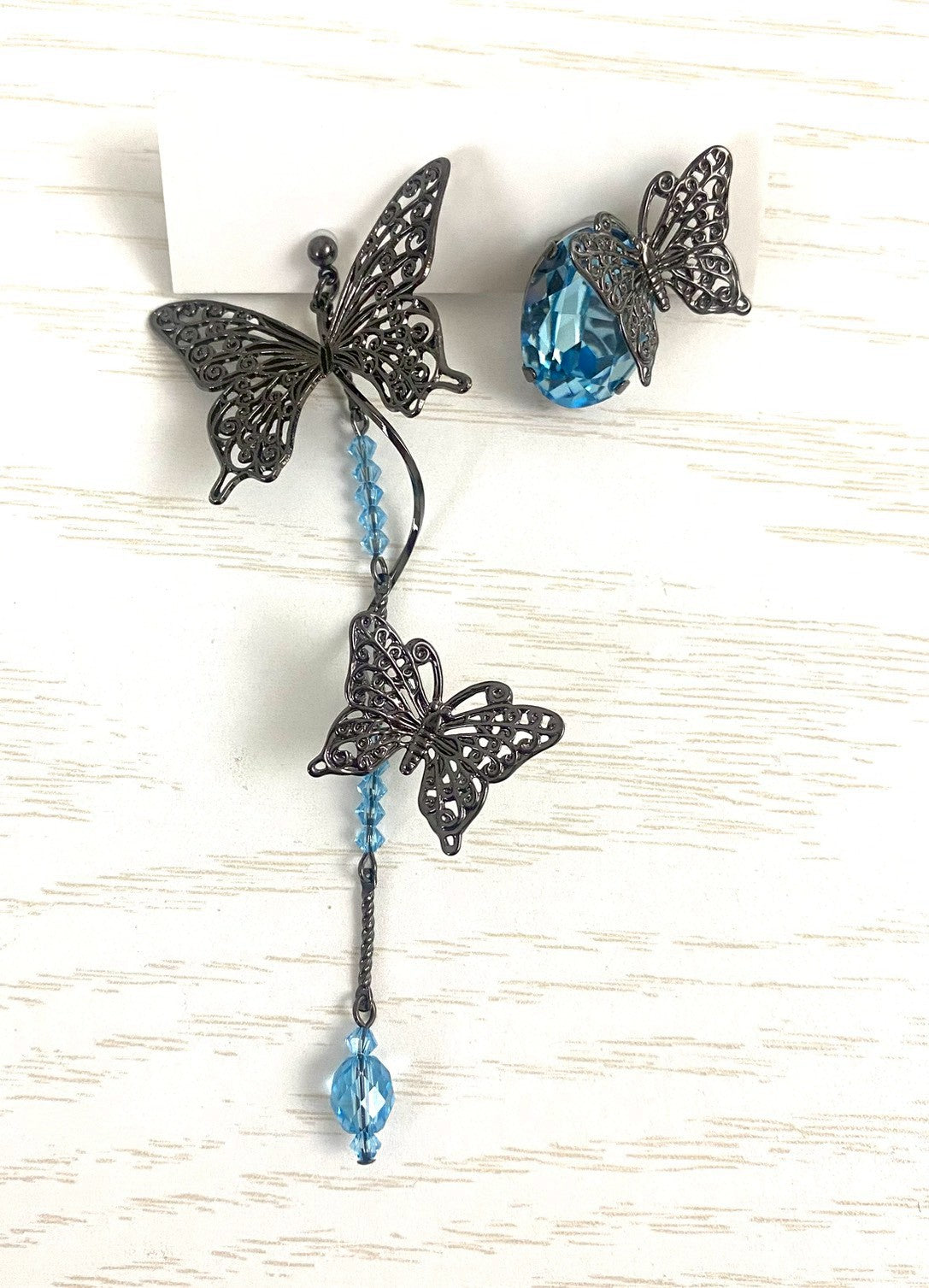 【BfP】アシンメトリーバタフライ・ピアス