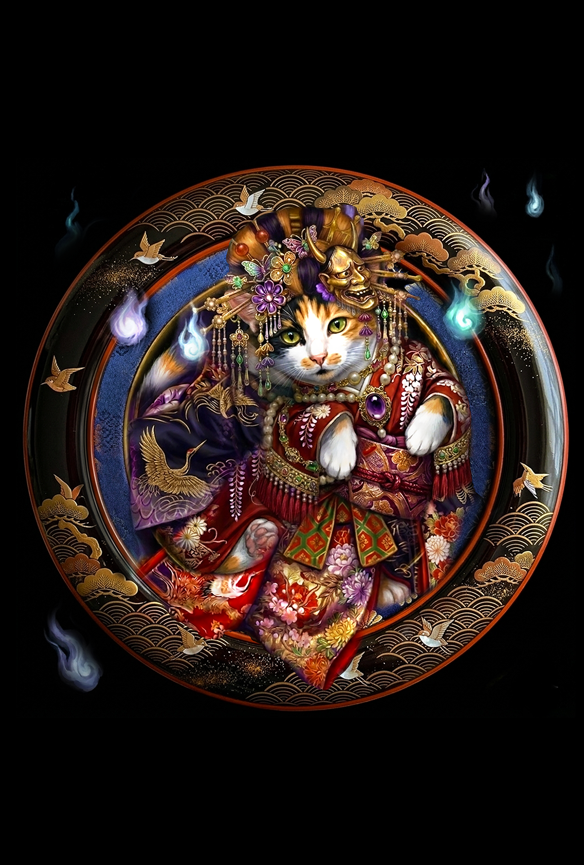 妖怪猫ポストカード【LouLouNoble】